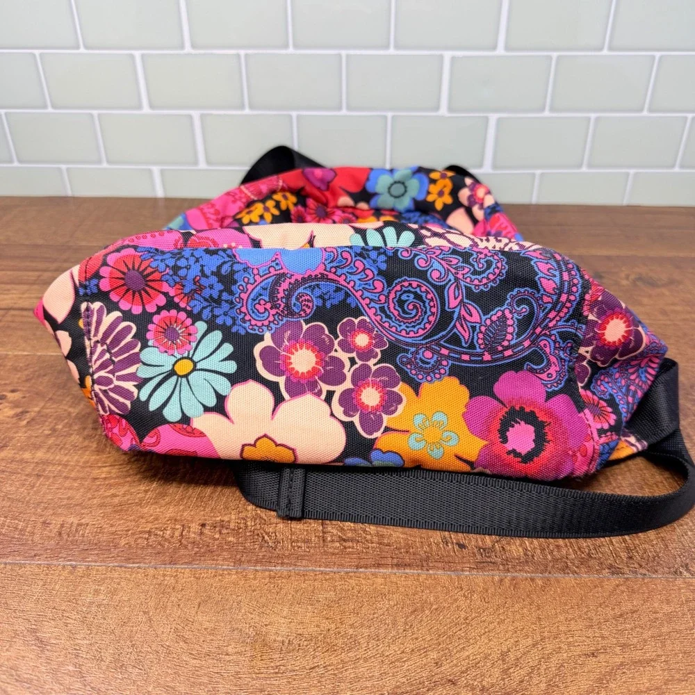 Vera Bradley Floral Print Backpack in Pink, Red, Blue, Orange
